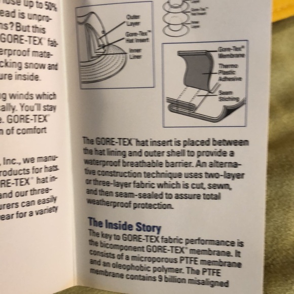 NWT Broner rain hat/yellow Gore-Tex Headwear/Large adult/elastic chin strap - Picture 5 of 12